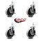 Service Caster 5 Inch Thermoplastic Wheel 1/2 Threaded Stem Caster Set with Brakes SCC, 4PK SCC-TS05S510-TPRS-SLB-121315-4 - alternate 2